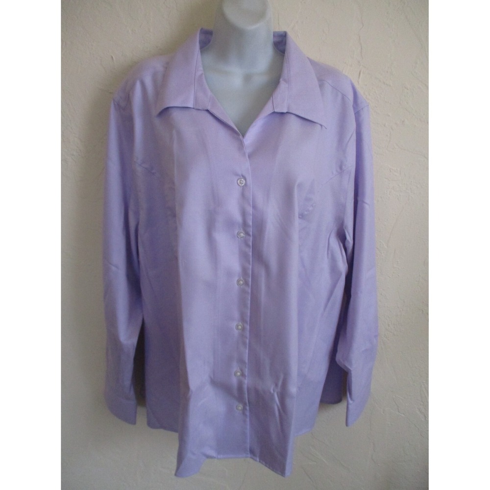 Twinhill Lavender Button Up Shirt Size 26W